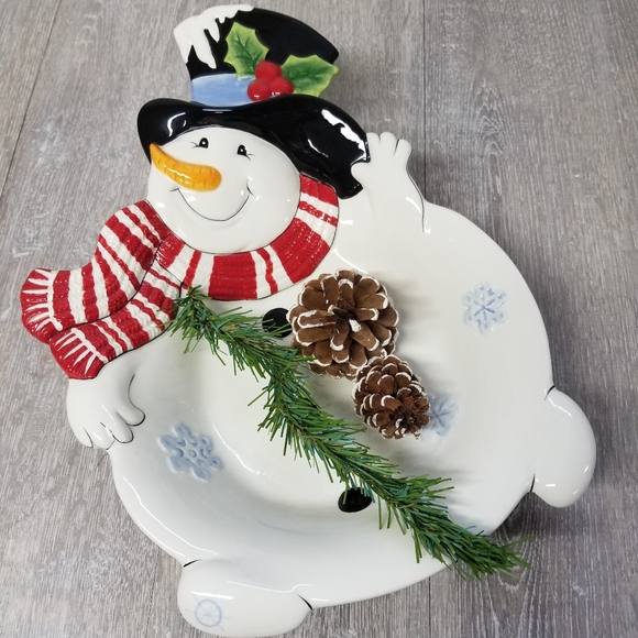 Fitz and Floyd Snowman bowl - Picture 6 of 9